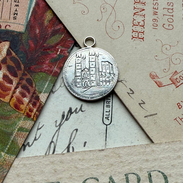 Victorian York Minster Love Token Charm