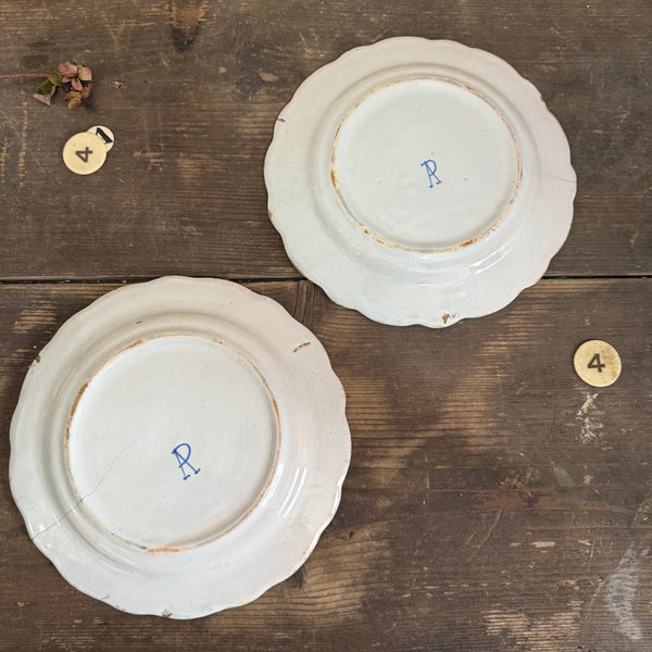 Antique French Fleur De Lis Plate