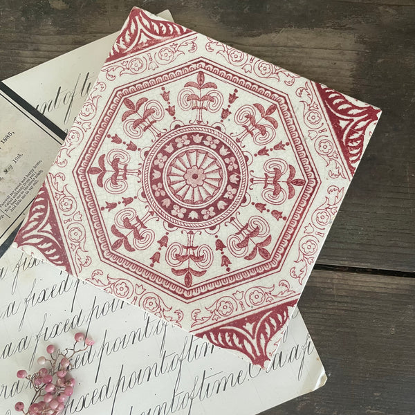 Antique Ceramic Transfer Tile
