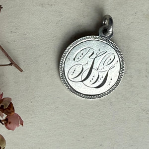 Victorian JG & Bird Love Token Charm