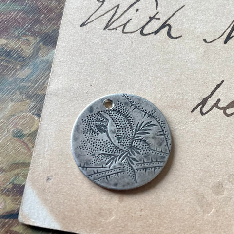 Victorian Rose Bud Love Token Charm