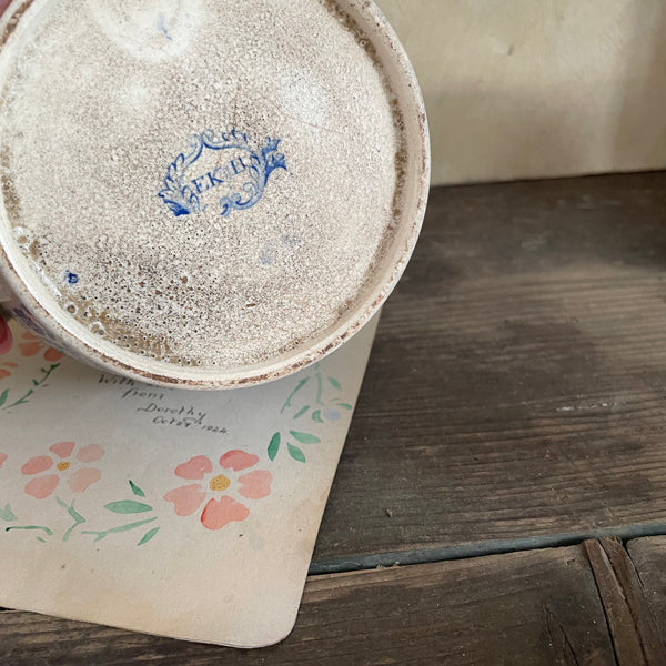Early Antique Blue Transfer Jug