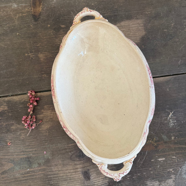 Antique Transferware Pink Tureen