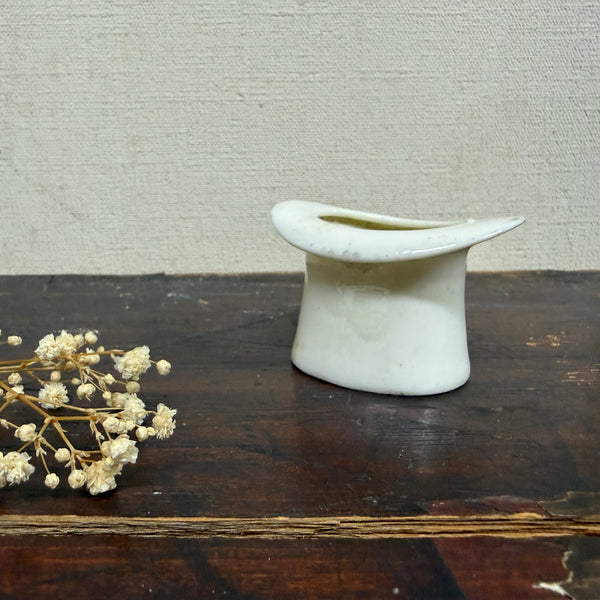 Antique Ceramic Matches Holder Hat