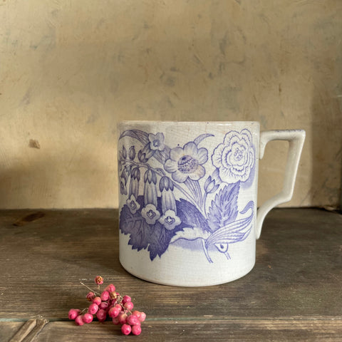 Antique 1840s Floral Cup
