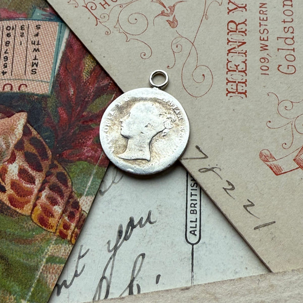 Victorian Pictorial Anchor Love Token Charm