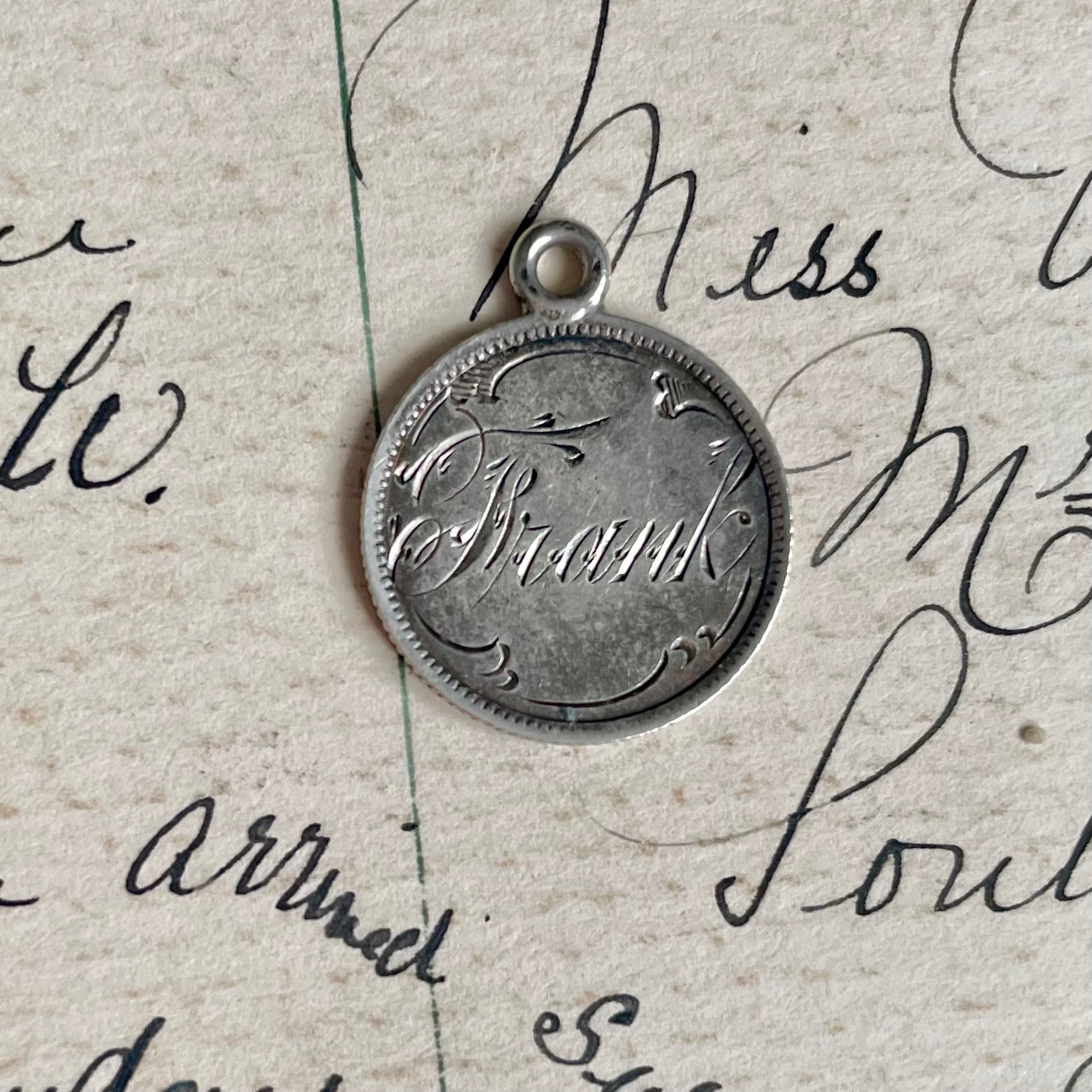 Victorian Frank Love Token Charm