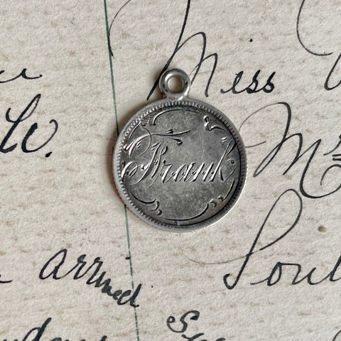 Victorian Frank Love Token Charm