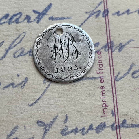 Victorian WB 1892 Love Token Charm