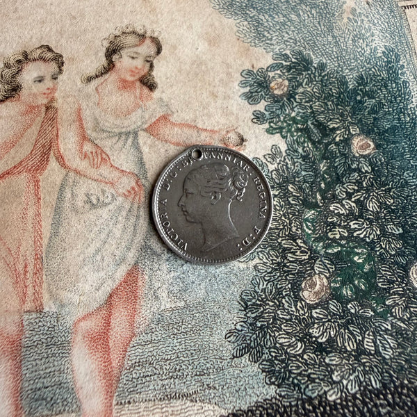 Victorian Star of David Love Token Charm