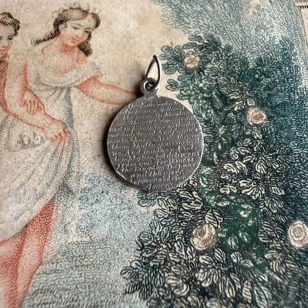 Victorian Lords Prayer Love Token Charm