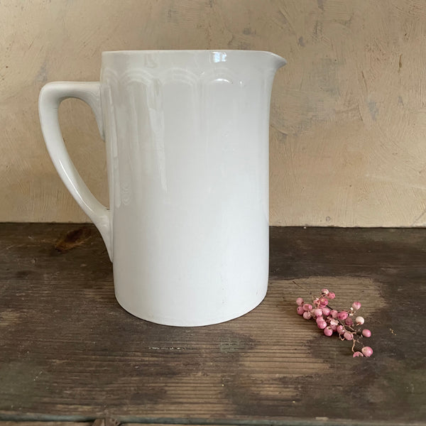 Antique Scallop White Jug