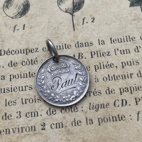 Victorian Paul Love Token Charm
