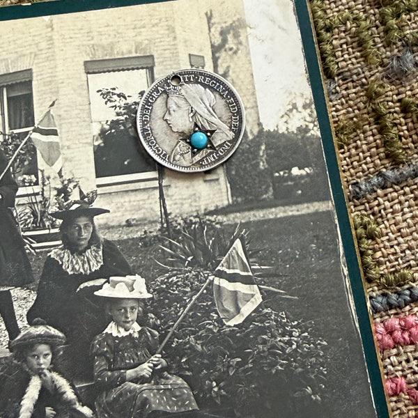 Edwardian Gem Inset Love Token Charm