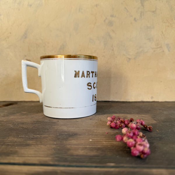 Antique 1885 Martha Bank Cup