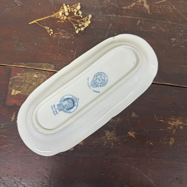 Antique Blue Transfer Toothbrush Dish