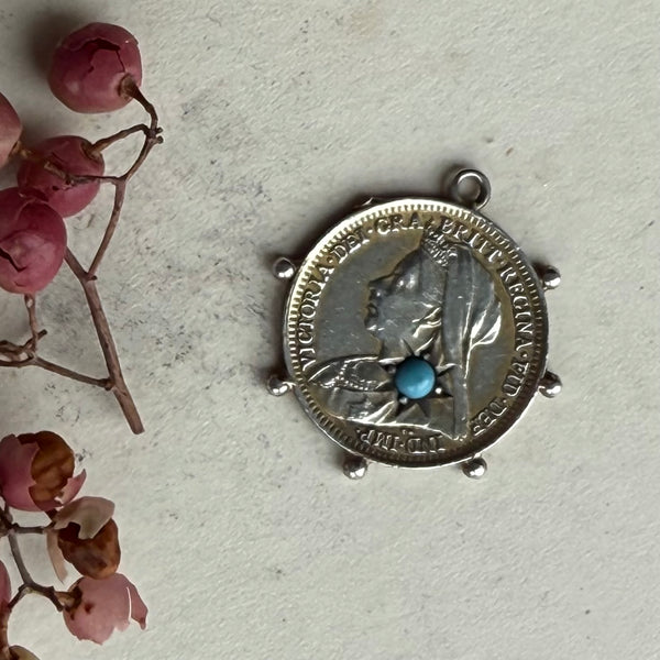 Victorian Gem Stone Love Token Charm