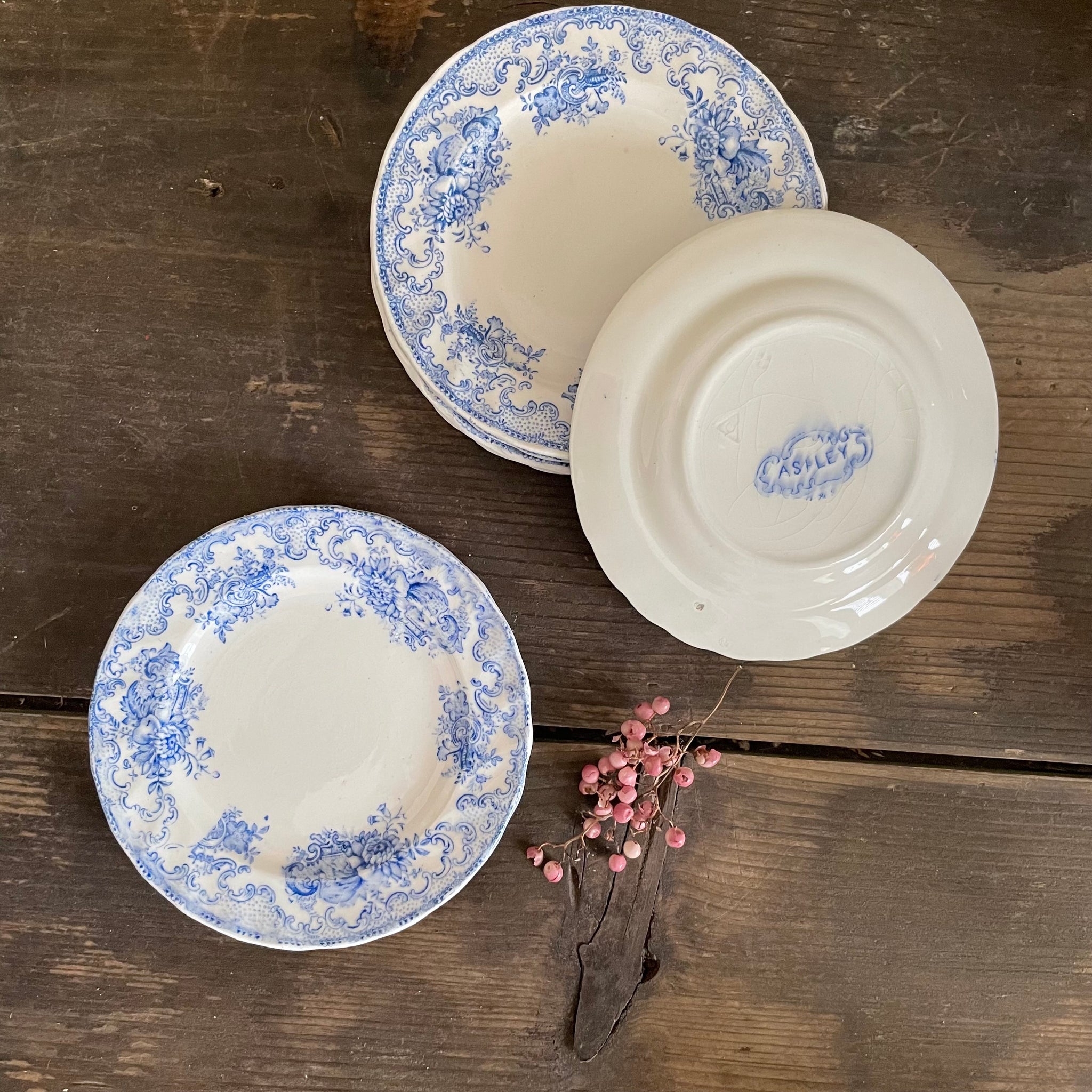Victorian Transferware Child Plates