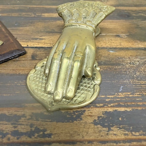 Antique Brass Hand Paper Clips