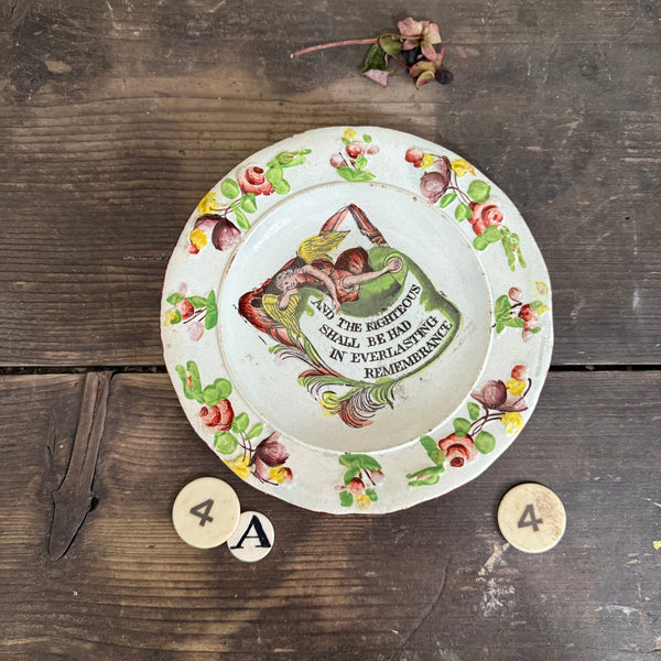 Antique 1880s Religious Plate