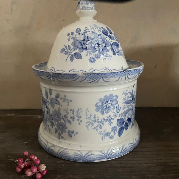 Victorian Blue Transferware Dish