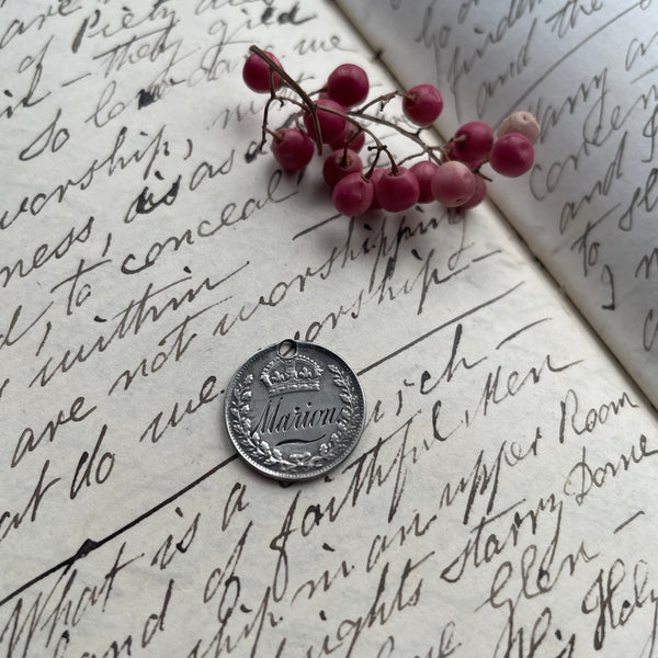 Victorian Marion Love Token Charm