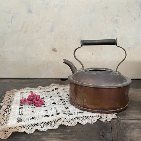 Vintage Pretty Copper Kettle