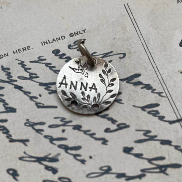 Victorian Anna Love Token Charm