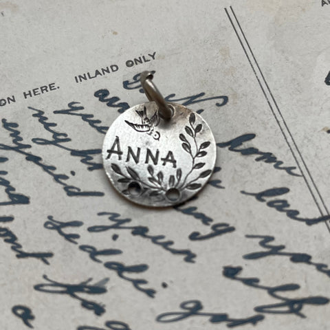 Victorian Anna Love Token Charm