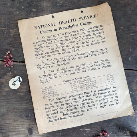 Vintage Medical Sign