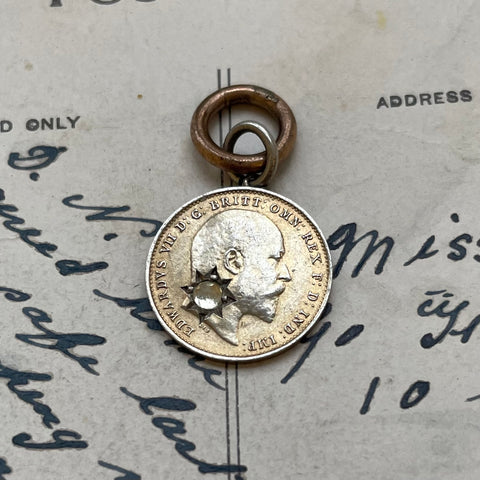 Victorian Clear Gem Love Token Charm