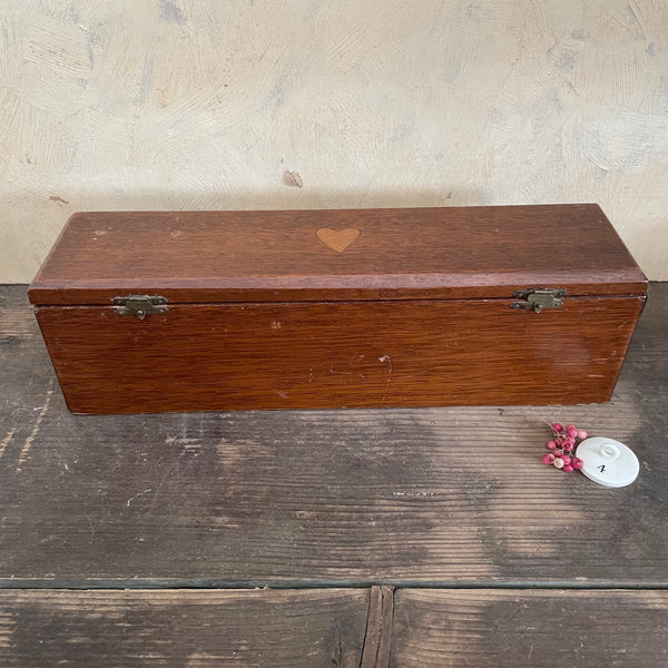 Antique Heart Inset Box