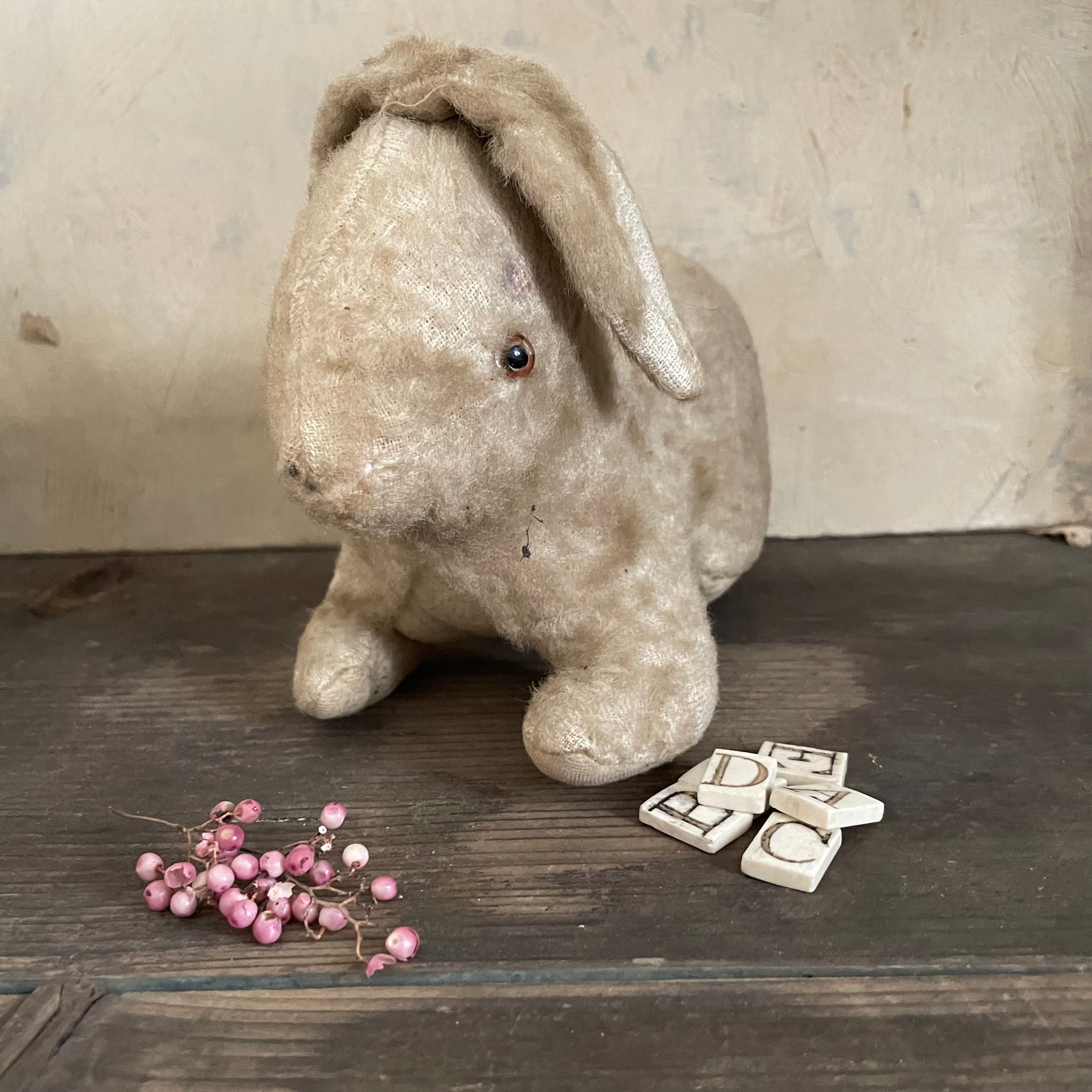 Antique Straw Rabbit