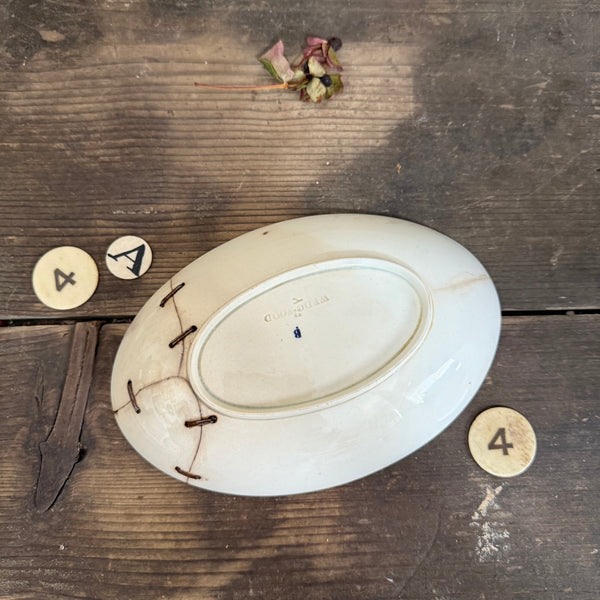 Antique Staple Repair Dish