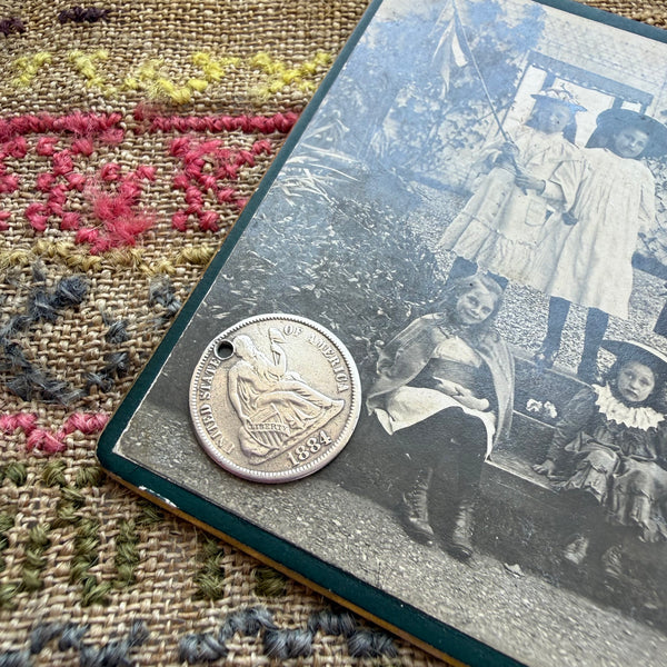 Victorian Kitty Love Token Charm