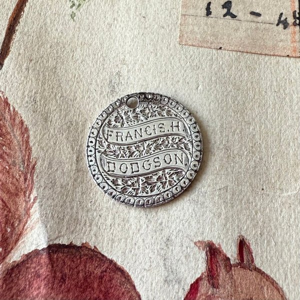 Victorian Francis.H Dodgson Love Token Charm