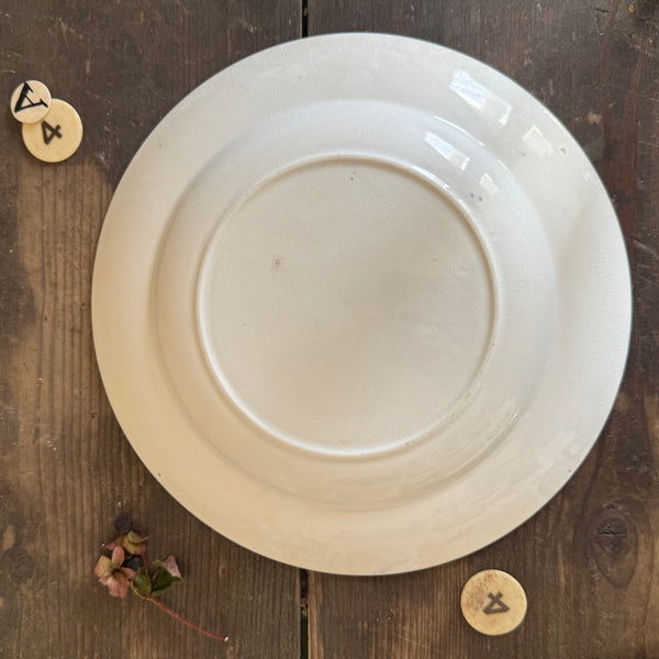 Antique Floral Plate