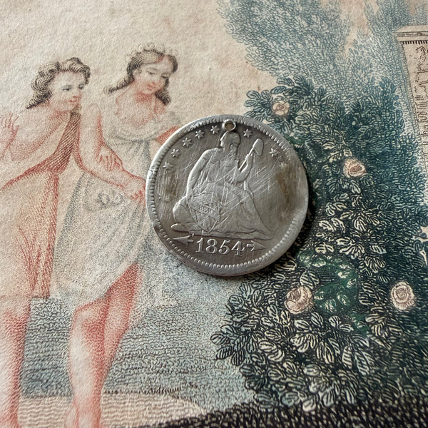 Victorian N Love Token Charm