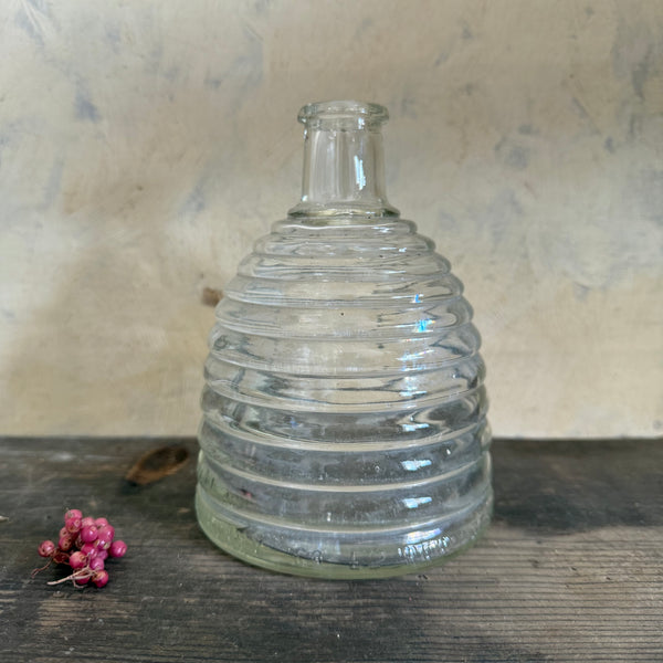 Antique Beehive Glass Bottle