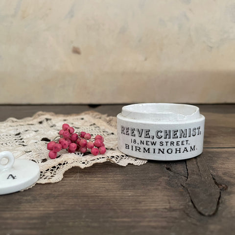 Victorian Reeve Chemist Pot