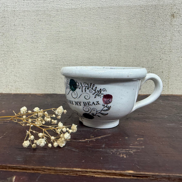 Antique Victorian Motto Pots