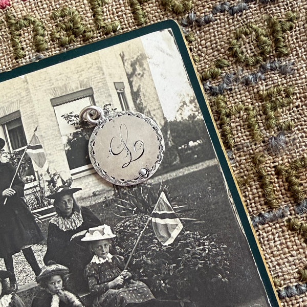 Victorian L Love Token Charm