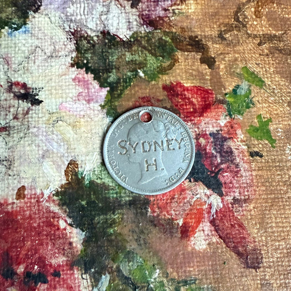 Victorian Sydney H Love Token Charm
