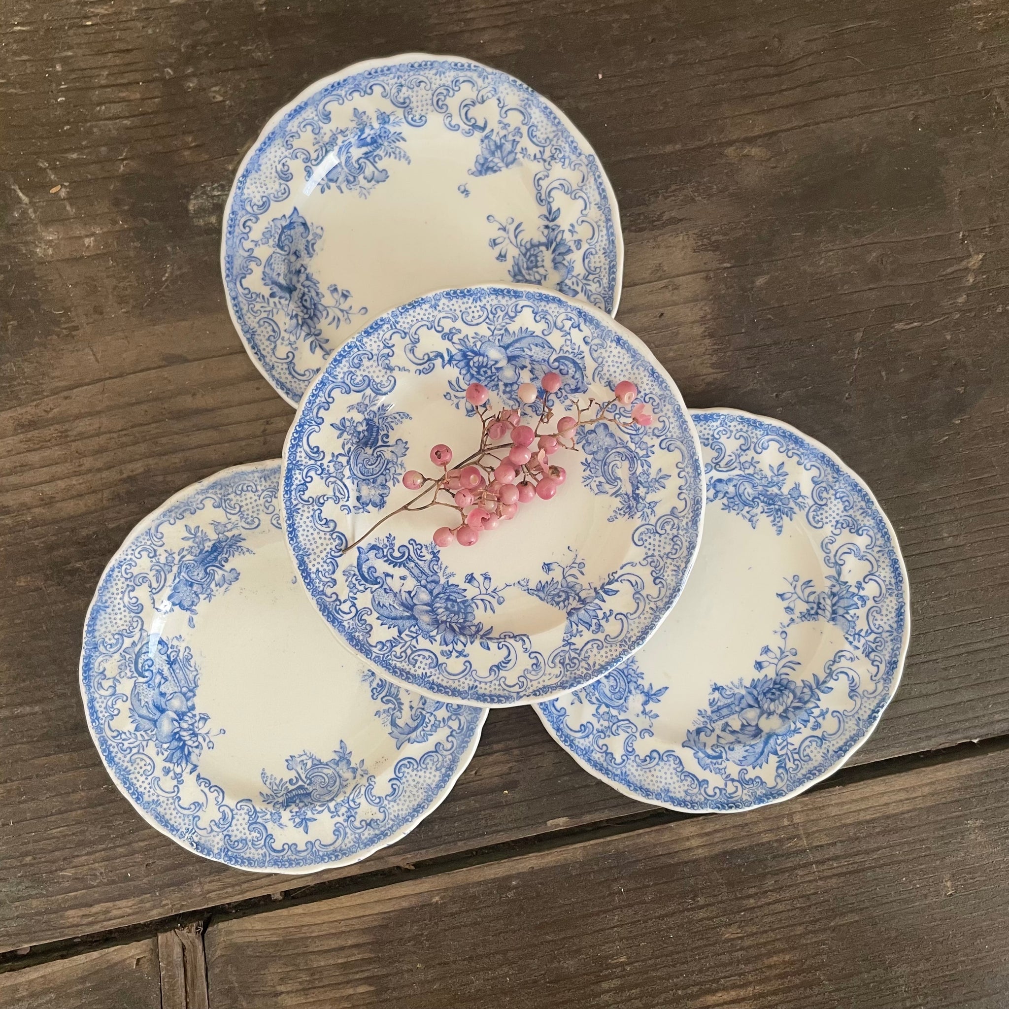 Victorian Transferware Child Plates