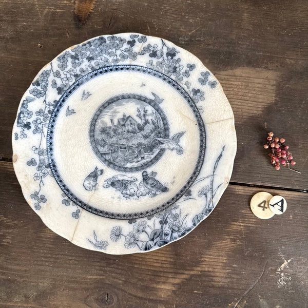 Antique Blue Transfer Plate