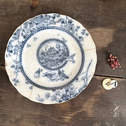 Antique Blue Transfer Plate