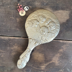 Antique Handheld Cherub Mirror