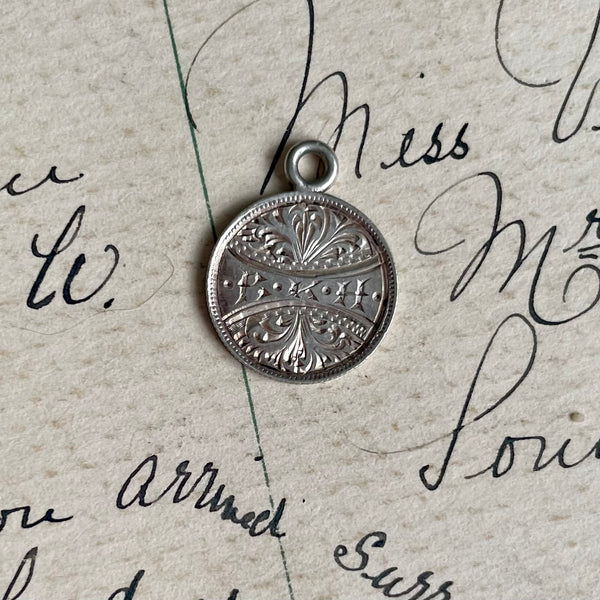 Victorian R.K.H Love Token Charm