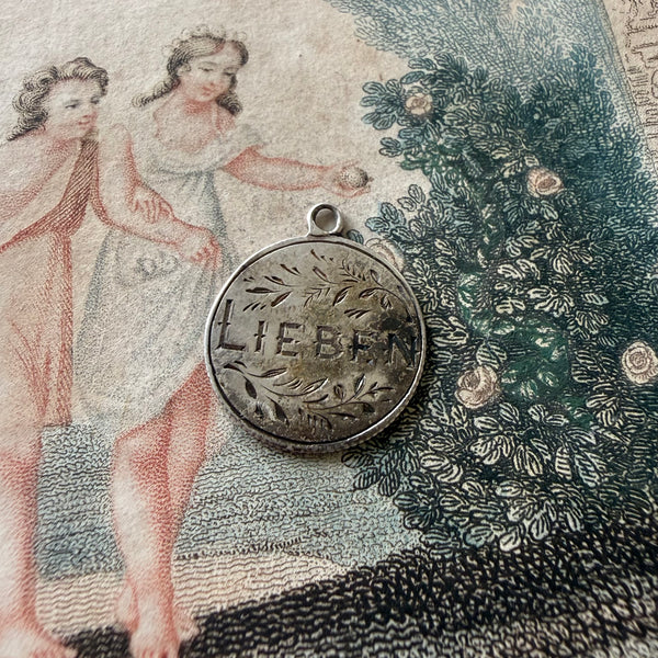 Victorian Lieben Love Token Charm