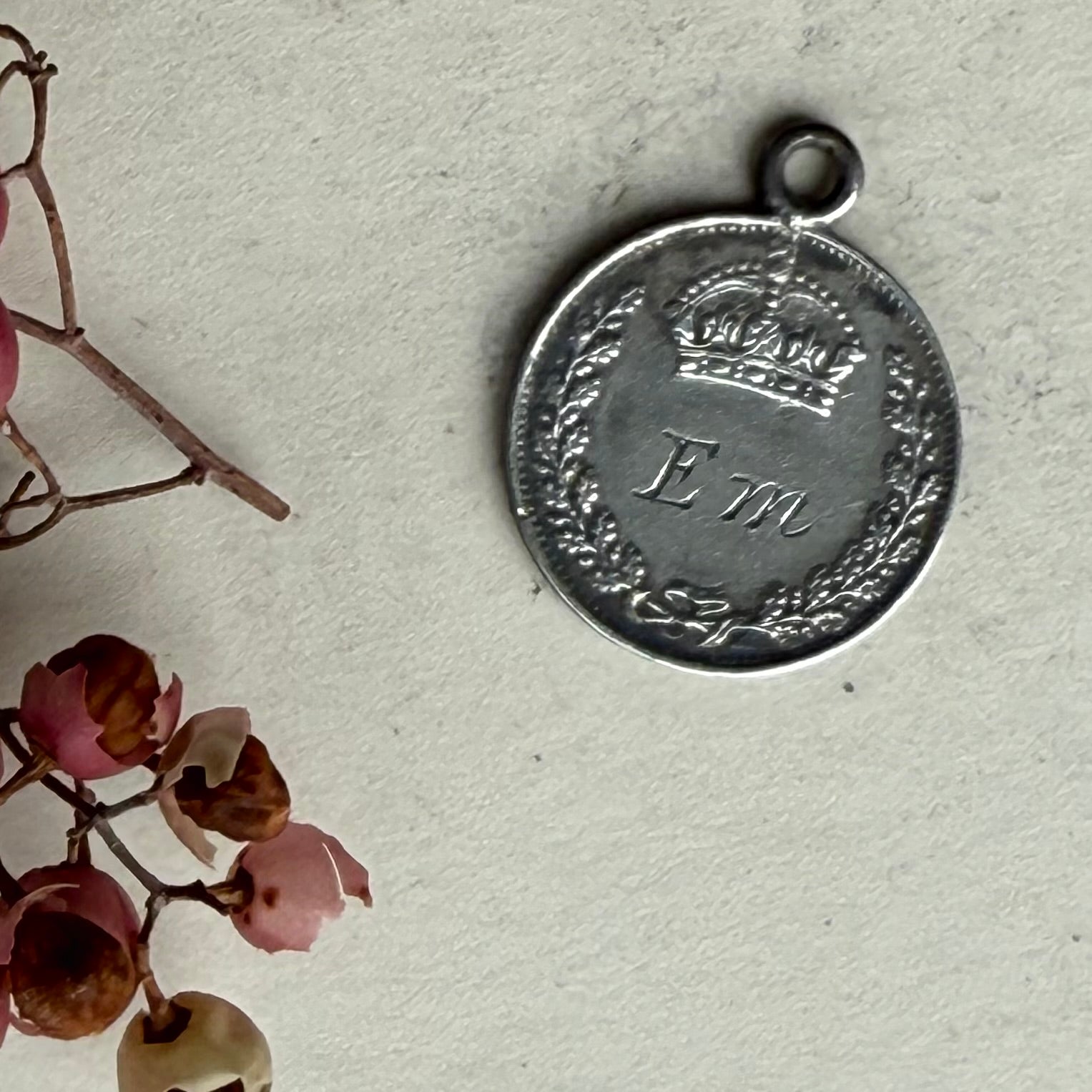 Victorian Em Love Token Charm